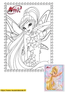 coloriage winx stella