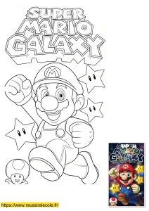 dessin à colorier mario galaxy dessin à colorier mario galaxy