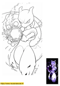 dessin a imprimer mewtwo dessin a imprimer mewtwo