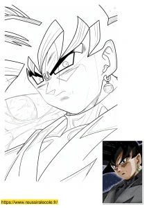 dessin black goku dessin black goku