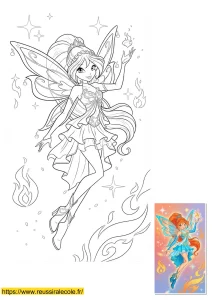 dessin bloom winx