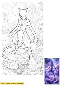 dessin de mewtwo dessin de mewtwo