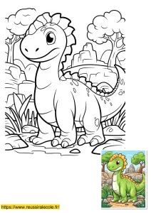 dessin dinosaure kawaii à imprimer dessin dinosaure kawaii à imprimer