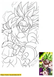 dessin dragon ball broly
