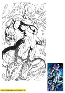 dessin dragon ball freezer