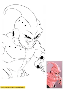 dessin dragon ball z boo