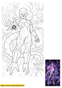 dessin dragon ball z freezer