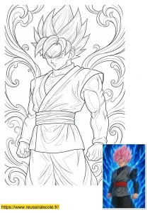 dessin goku black dessin goku black