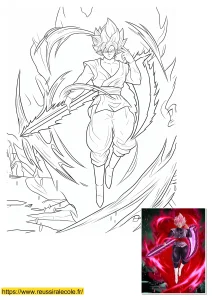 dessin goku black rose dessin goku black rose