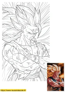 dessin goku super saiyan