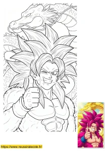 dessin goku super saiyan 4 dessin goku super saiyan 4