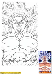 dessin goku ultra instinct