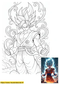 dessin goku ultra instinct difficile