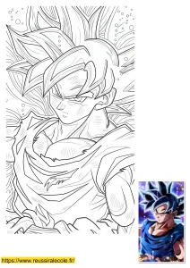 dessin goku ultra instinct facile