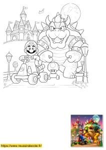 dessin mario bowser a imprimer dessin mario bowser a imprimer