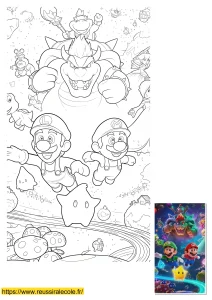 dessin mario galaxy à imprimer dessin mario galaxy à imprimer