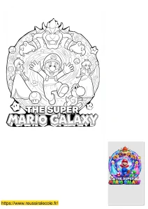 dessin mario galaxy à imprimer dessin mario galaxy à imprimer