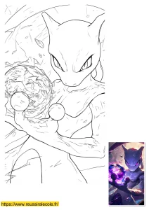 dessin pokemon mewtwo dessin pokemon mewtwo