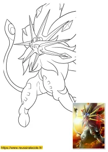 dessin pokemon solgaleo dessin pokemon solgaleo