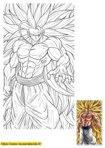 dessin sangoku super saiyan