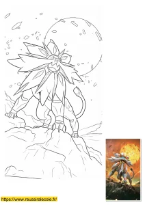 dessin solgaleo dessin solgaleo