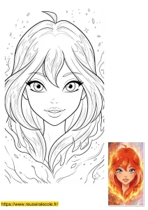 dessin winx bloom