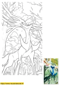 dessin xerneas dessin xerneas