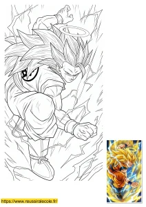 goku super saiyan 3 coloriage goku super saiyan 3 coloriage