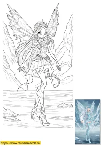 icy winx coloriage