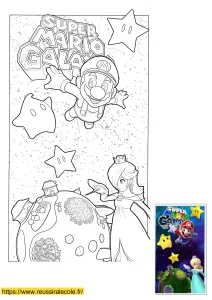 mario galaxy coloriage mario galaxy coloriage