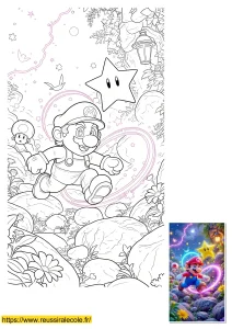 mario galaxy coloriage mario galaxy coloriage