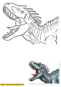 tyrex à colorier tyrex à colorier
